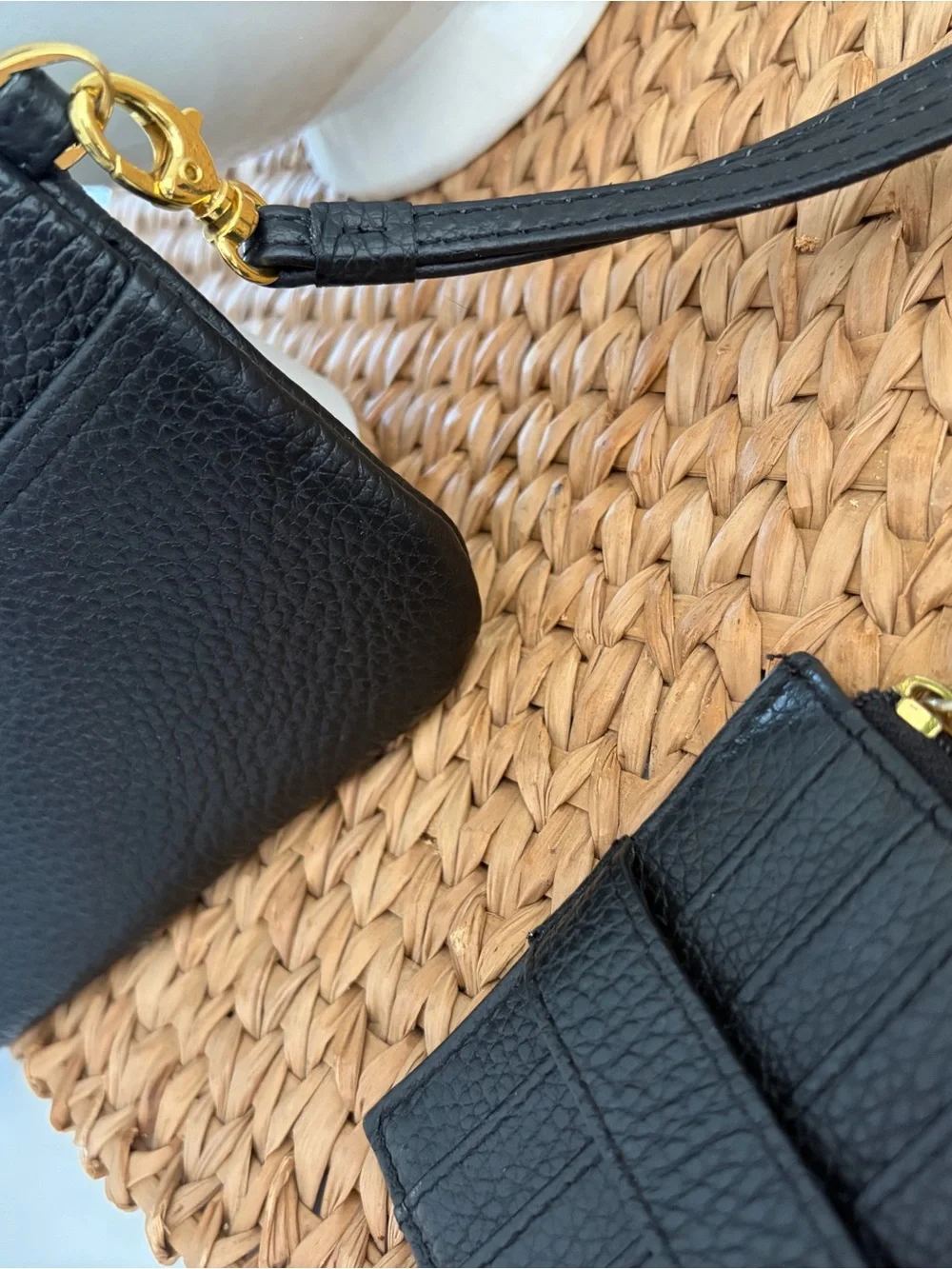 Lodis Black Pebbled Leather Wallet & Cardholder Set